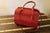 Red Leather Briefcase Bag with Shoulder Strap from Hermès, 1990s For Sale - Image 17 of 18