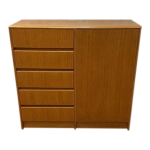Mid Century Modern Sannemann Danish Bachelor Wardrobe Chest