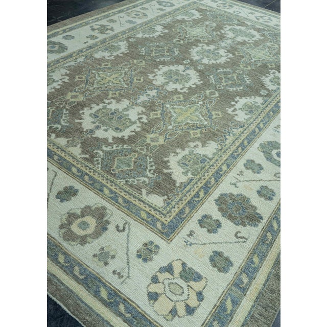 Early 21st Century Turkish Oushak Rug 9' x 12'7" #19395 For Sale - Image 5 of 8