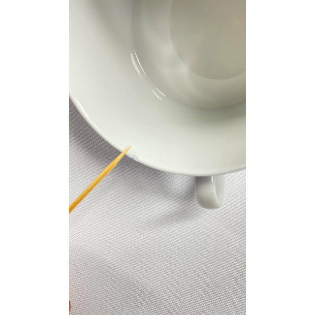 1970s Fitz & Floyd Imperial Dynasty Blue Coffee Cups & Saucer Set- 16 Pieces For Sale In San Francisco - Image 6 of 8