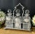 Victorian Decanter Set Antique Circa 19th / Tantalus Epns Set With Sterling Silver Liquor Tags - 4 Pieces For Sale - Image 3 of 12