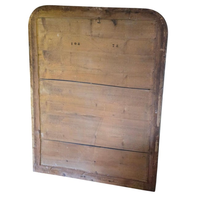 Antique 19th Century Gilt Overmantle Wall Mirror, 1890s For Sale - Image 9 of 10