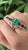 Modern Set in 18k Gold, 3.99 Carats Emerald, Blue Sapphires & Diamonds Cocktail Ring, Us Size 7 For Sale - Image 3 of 14