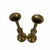 French Country Vintage Brass Candlestick Holders -a Pair For Sale - Image 3 of 4