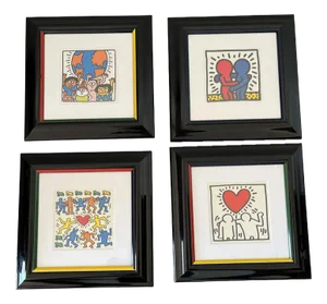 Keith Haring, Compositions, Screen Prints, 1980s-1990s, Set of 4