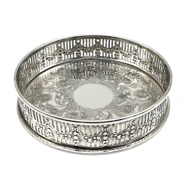 Alpha Plate Silver Plated Champagne Coasters from Viners of Sheffield, England, 1960s, Set of 8 For Sale - Image 6 of 18
