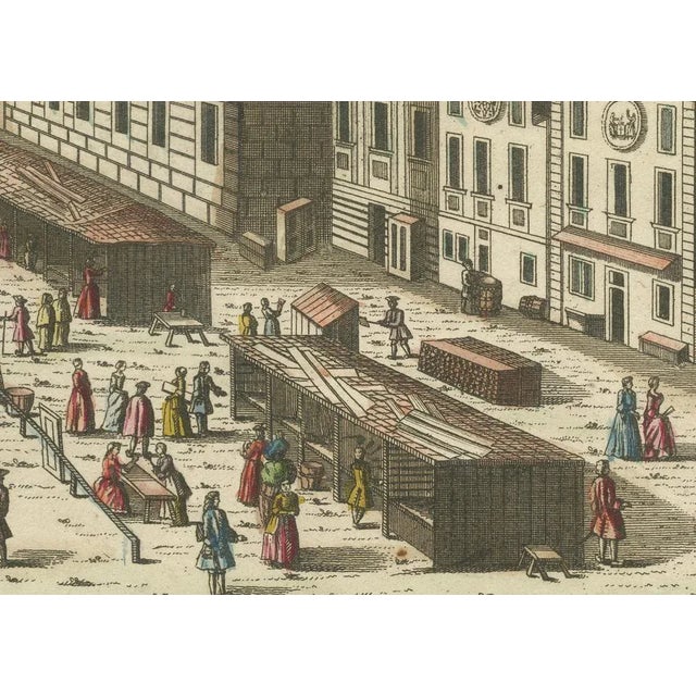 Hand-Colored Optical View of Vienna, 1780, Paper For Sale - Image 5 of 9