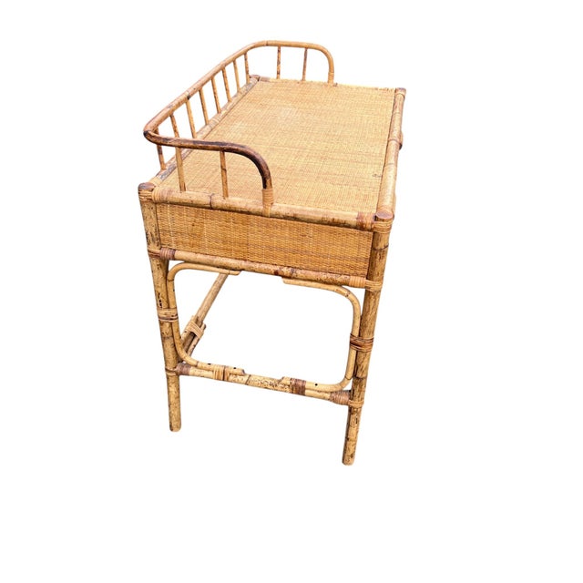 Rattan Wicker Desk For Sale - Image 14 of 18