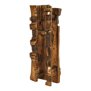Mid 20th Century Brutalist Abstract Bronze Sculpture