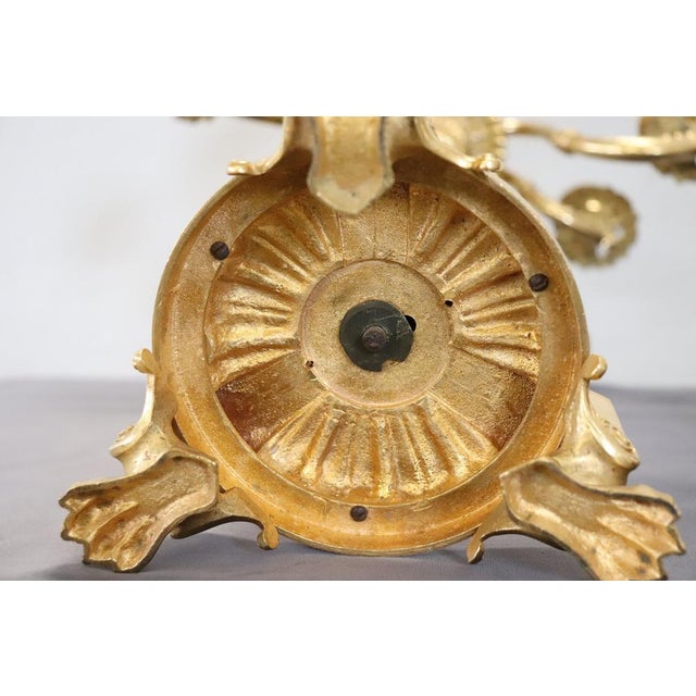 Antique Gilt Bronze Candelabras with 11 Lights, Late 19th Century, Set of 2 For Sale - Image 3 of 18