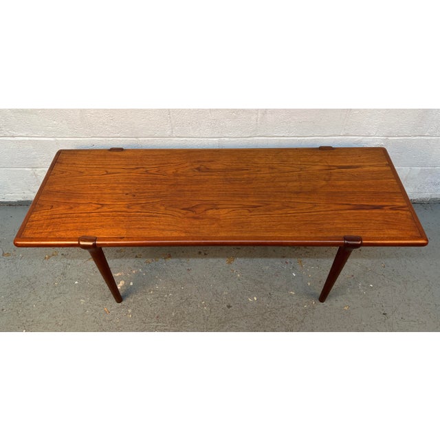 Mid-Century Modern Mid-Century Teak Coffee Table by j.l. Møller of Denmark For Sale - Image 3 of 14