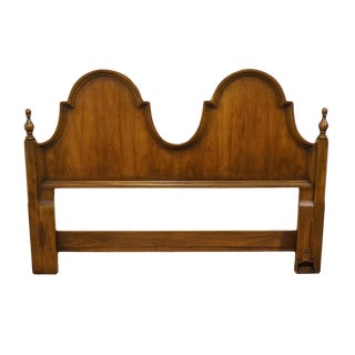 Century Furniture English Tudor Style Queen Size Headboard 171-136 For Sale