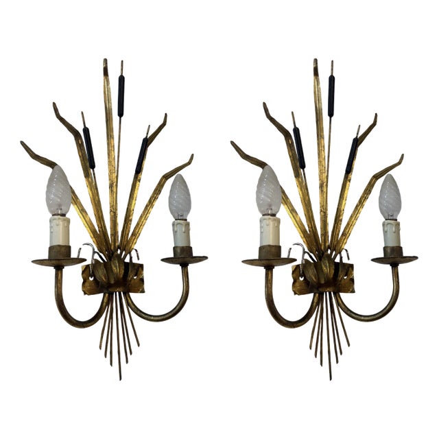 Wall Lights from Maison Charles, 1970s, Set of 2 For Sale