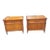 Mid-Century Henredon Custom Folio One Walnut Nightstands Bedside Tables , a Pair For Sale