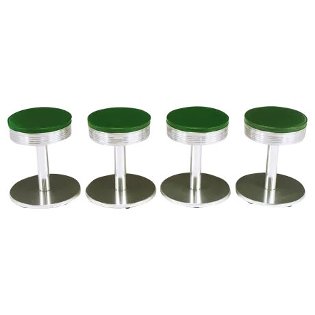 Joan Casas Y Ortinez for Indecasa Aluminum Tabourets - Set of 4 For Sale