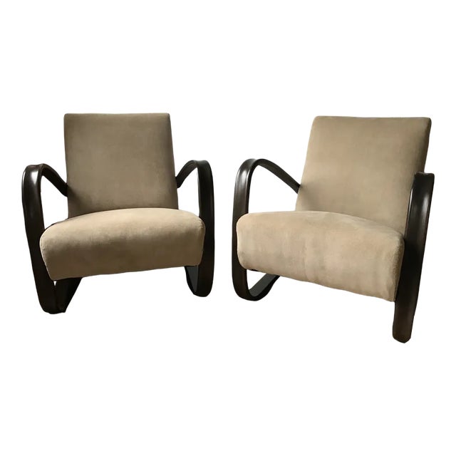 Set of H 269 Lounge Chairs by Jindrich Halabala, 1930s For Sale