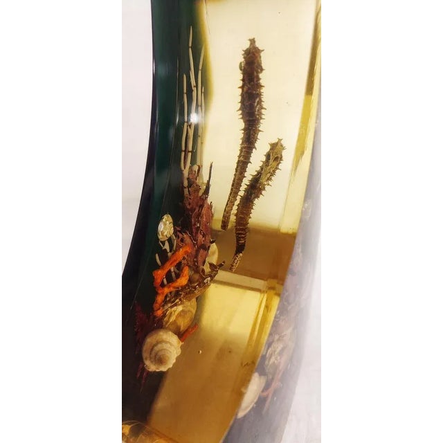 Green Spanish Resin Table Lamp, 1970s. For Sale - Image 8 of 12