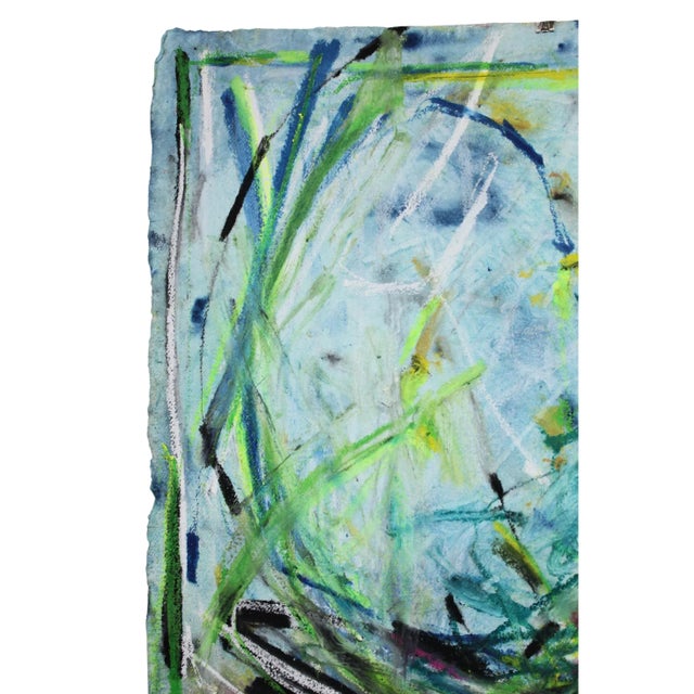 "Happy Hour" Original Abstract Expressionist Watercolor Drawing by Mel Rea For Sale - Image 4 of 6