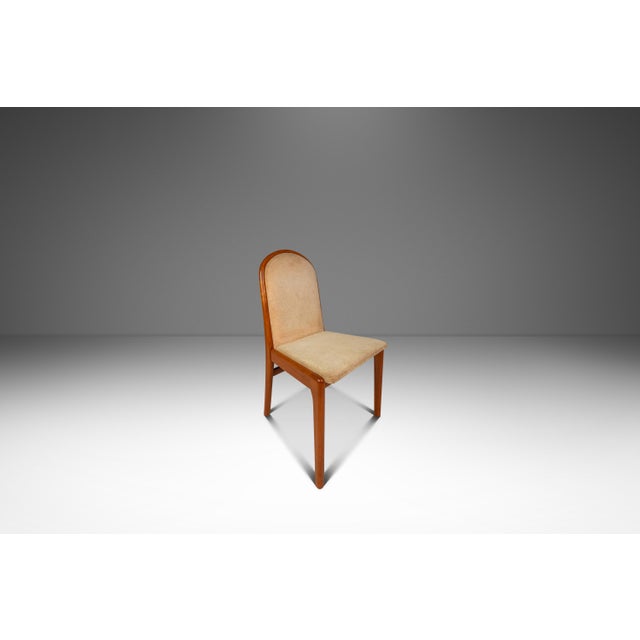 Wood Set of Six (6) Danish Mid-Century Modern High-Back Dining Chairs in Solid Teak Attributed to Schou Andersen, Denmark, C. 1970s For Sale - Image 7 of 18