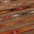 Vintage Mid-Century Geometric Beige-Brown and Yellow Wool Kilim Rug With Multicolor Accents For Sale - Image 4 of 5