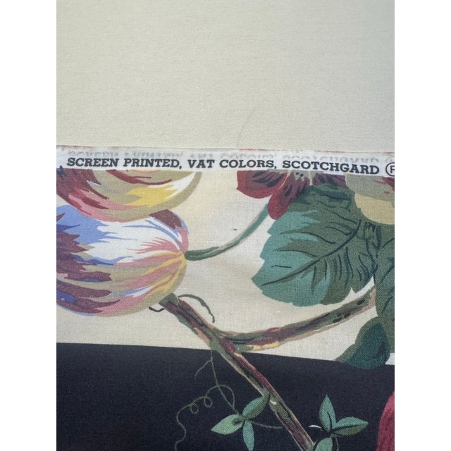 English 27 Plus Yards of Dramatic Floral Fabric For Sale - Image 3 of 5