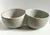 Circa 1975 Beate Kuhn Modern Gray and Pink Stoneware Double Bowl Sculpture For Sale - Image 4 of 16
