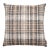Winter Plaid Taupe Woven Cushion With Feather Filler - 42x42cm (17"x17") For Sale
