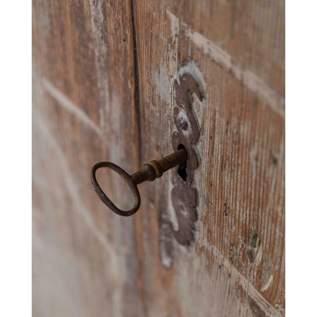 18th Century French 18th Century Painted Pine Cabinet For Sale - Image 5 of 8