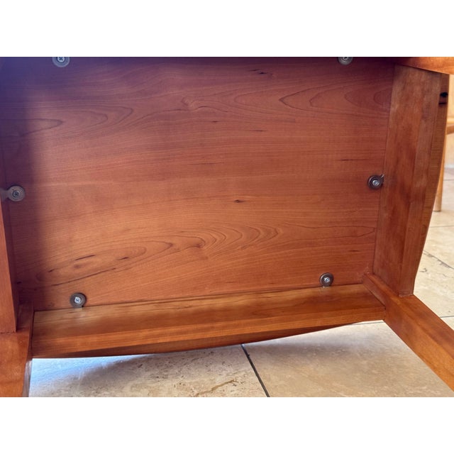Pair of Cherry Wood Side Tables For Sale - Image 11 of 12