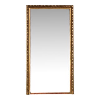 French 19th Century Tall Gold Gilt Mantel Mirror For Sale