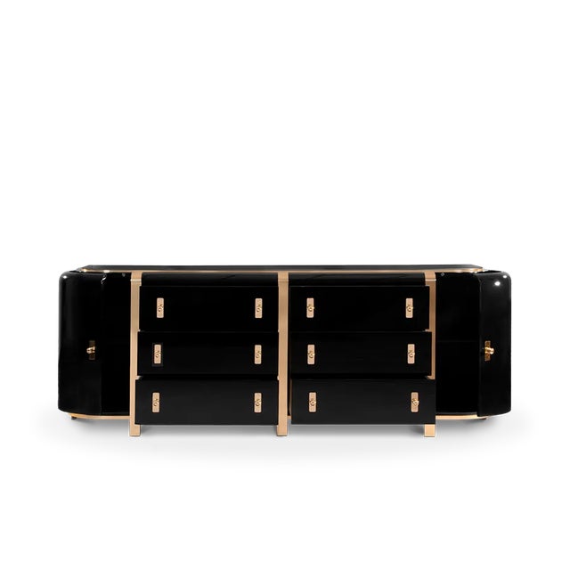 Black Kahn Sideboard by Essential Home For Sale - Image 8 of 8