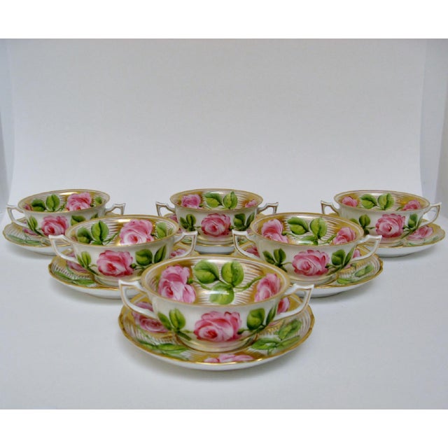 Antique Consommé Cups W/ Saucers, 12 Pieces Chairish