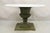 Vintage Italian Classical Style Large Cast Iron Urn Planter Form Pedestal Base Round Marble Top Dining Table. Item...