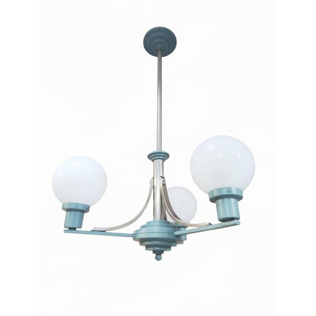 Beautiful art deco lamp made in London 1930 in perfect condition Up to 250V (Europe/UK Standard).The wiring of this item...