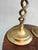 Metal Antique English Barley Twist Brass Candlesticks, a Pair — Georgian Hollywood Regency For Sale - Image 7 of 10