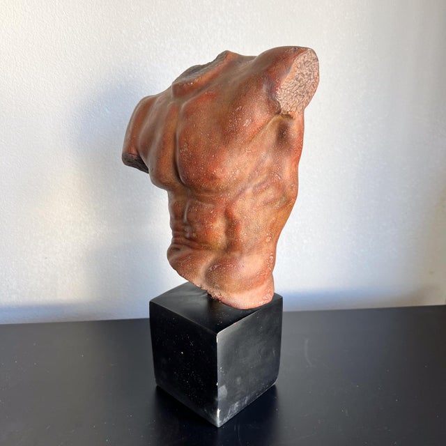 1991 Male Torso Sculpture Sergey Eylanbekov Alva Studios For Sale - Image 12 of 12
