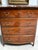 Wood Louis XIV Style Commode with Rosewood Marquetry Décor and Red Griotte Marble For Sale - Image 7 of 12