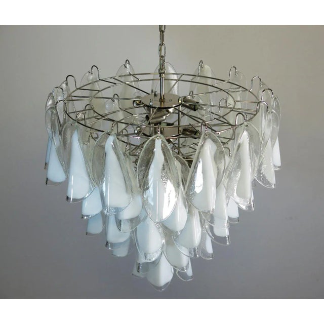 1990s Vintage Italian Murano Chandelier, 1990 For Sale - Image 5 of 13