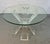 Hollywood Regency Mid 20th Century Hollywood Regency Style Lucite and Glass Dining Table For Sale - Image 3 of 7