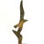 Tall Brass Seagull Sculpture on Marble Base For Sale - Image 4 of 6