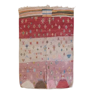 2020's Moroccan Berber Wool Rug - 10.2 X 7 Ft