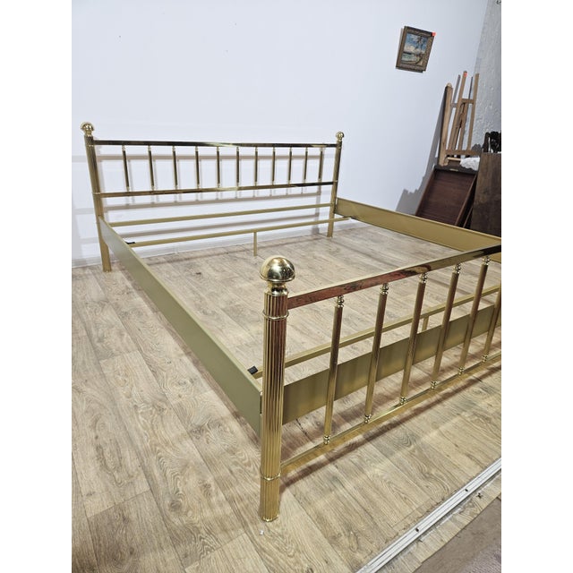 Vintage Brass Bed Frame For Sale - Image 10 of 15