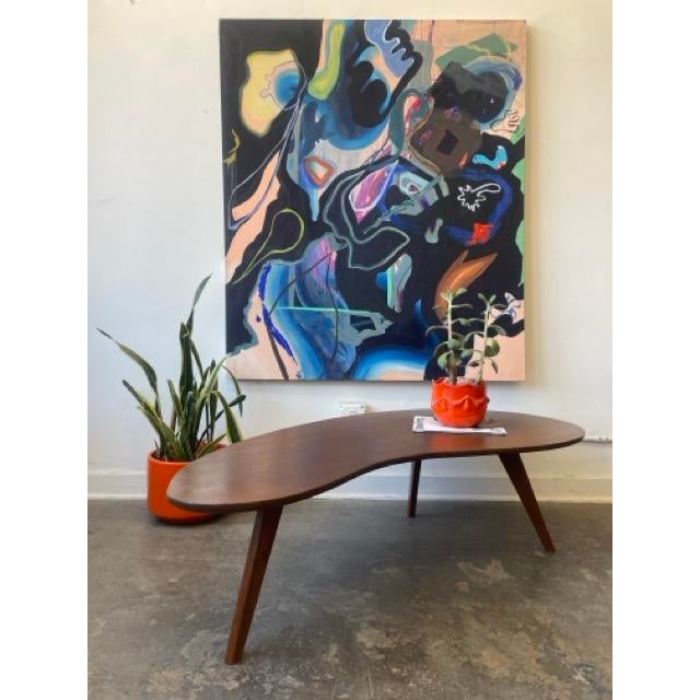 Wood Vintage Style Amoeba Coffee Table For Sale - Image 7 of 10