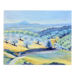 Isabelle Pardoe, The Olive Trees Landscape, 2000s, Oil on Canvas For Sale