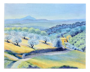 Isabelle Pardoe, The Olive Trees Landscape, 2000s, Oil on Canvas