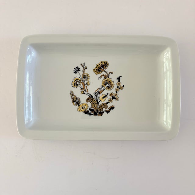 1960s Mosa Maastricht Dutch Botanical & Mushroom Porcelain Serving Platter For Sale In Richmond - Image 6 of 6