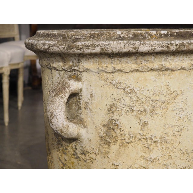 Pair of Vintage French Cement Planters With Looped Handles, Circa 1970s For Sale - Image 18 of 18