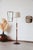 Vintage Scandinavian Floor Lamp in Wood and Gilded Brass with Beige Lampshade, 1960s For Sale - Image 10 of 12