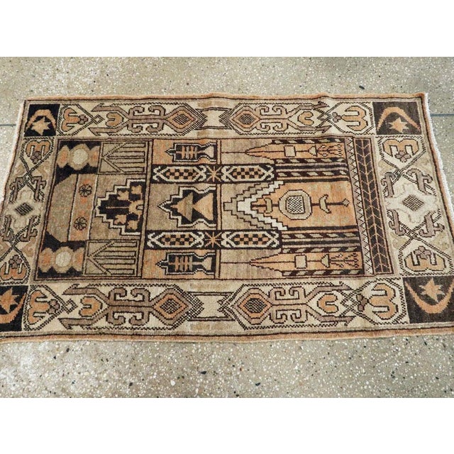 Early 20th Century Galerie Shabab Collection Early 20th Century East Turkestan Khotan Throw Rug For Sale - Image 5 of 7