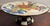 Late 20th Century Large 16” MacKenzie-Childs Flower Market Pedestal Cake Stand W/ Courtly Check Base For Sale - Image 5 of 10